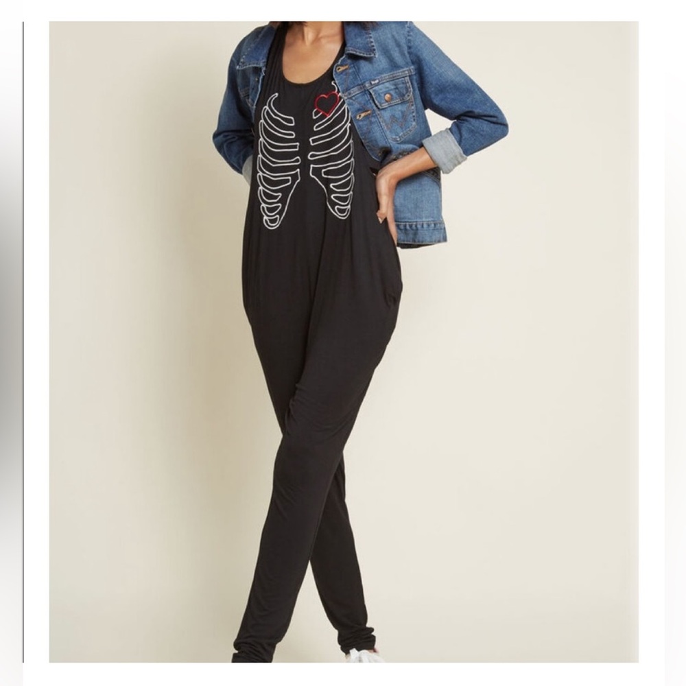 Skeleton Heart Jumpsuit